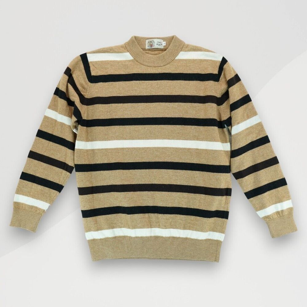 Gazaba Milano Luxury Wear Striped Sweater Size 56 / US: Mens‎ L Womens 2XL